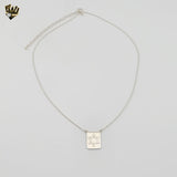 (2-66013) 925 Sterling Silver - Star of David Necklace - 16"