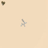 (2-1438) 925 Sterling Silver - Balloon Dog Pendant.