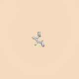 (2-1438) 925 Sterling Silver - Balloon Dog Pendant.