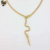 (4-7067) Stainless Steel - Adjustable Flat Snake Necklace.