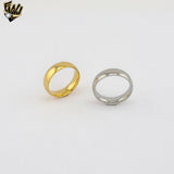 (4-0006) Stainless Steel - Classic Band Ring.