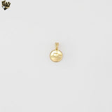 (1-2092-3) Gold Laminate - Cowboy Medal Pendant - BGF