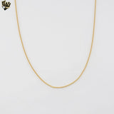 (1-1501) Gold Laminate - 1mm Box Link Chain - BGF