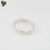 (2-0338) 925 Sterling Silver - 10mm Omega Bracelet - 7"