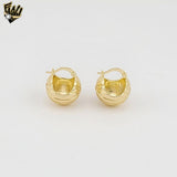 (1-2528-9) Gold Laminate - Chunky Basket Hoops - BGO