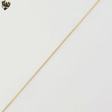 (1-1501-B) Gold Laminate - 0.6mm Box Link Chain - BGF