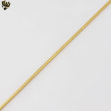 (1-1515) Gold Laminate - 1.5mm Flat Snake Link Chain - BGF