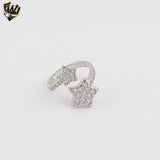 (2-5056) Anillo de mano de Hamsa en plata de ley 925