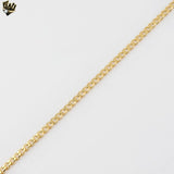 (1-1780) Gold Laminate - 4mm Curb Link Chain - BGF