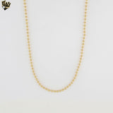(1-1526) Gold Laminate - 3mm Balls Chain - BGF