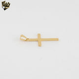 (1-2365-3) Gold Laminate - Plain Cross Pendant - BGF