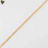 (1-1782-2) Gold Laminate - 3.5mm Flat Curb Link Chain - BGF