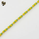(1-0690) Gold Laminate - 4.5mm Orula Beads Bracelet - BGF