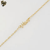 (1-6016-1) Gold Laminate - Mom Script Necklace - BGF