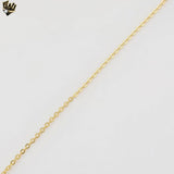 (1-1860) Gold Laminate - 1mm Thin Rolo Link Chain - BGF