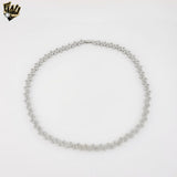 (1-6118-1) Gold Laminate - Oval Tennis Necklace.