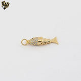 (1-2436-2) Gold Laminate - Flexible Fish Pendant - BGF
