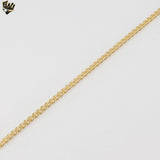 (1-1775) Gold Laminate - 3mm Curb Link Chain - BGF