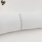 (2-0423) 925 Sterling Silver -Adjustable Zircon Bracelet.