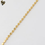 (1-0490) Gold Laminate - Flat Circle Bracelet  - BGF