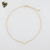 (1-6122-2) Gold Laminate -Dainty Flower Necklace - BGF