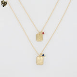 (1-6100-1) Gold Laminate - 1mm Rolo Link Children Necklaces - BGF - 16"