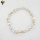 (MSET-35) Gold Laminate - Mallorca Pearls Necklace