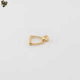 (1-2202-2) Gold Laminate -  Horse stirrup Pendant - BGF