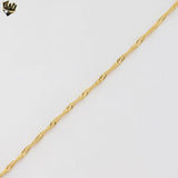 (1-1716) Gold Laminate - 1.7mm Singapore Link Chain - BGF