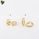 (1-2689) Gold Laminate Hoops - BGO