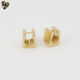 (1-2955-5) Gold Laminate - Chunky Square Hoops- BGF