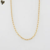 (1-1810) Gold Laminate - 3.5mm Paper Clip Link Chain - BGF