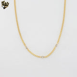 (1-6057) Collar tricolor laminado en oro - BGF