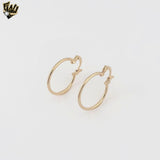 (1-2536-1) Laminado Oro - Aros Pequeños Tallados - BGF