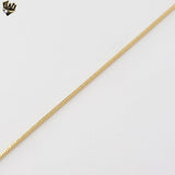 (1-1514) Gold Laminate - 1.3mm Square Snake Link Chain - BGF