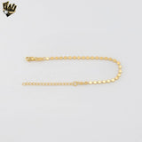 (1-0490) Gold Laminate - Flat Circle Bracelet  - BGF