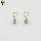 (MSET-55) Gold Laminate -Green Baroque Pearls Set