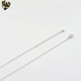 (2-66124) 925 Sterling Silver - Three Leaves Flower Necklace - 16"