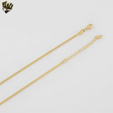 (1-6520-2) Gold Laminate - Zircon Bar Charms Necklace - BGF - 16"