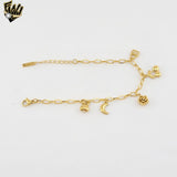 (4-4202) Stainless Steel - Charms Bracelet - 6.5"