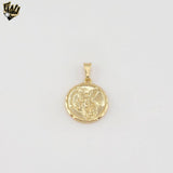 (1-2236-3) Gold Laminate - St. Michael Medal Pendant - BGF