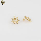 (1-1149-1) Laminado de Oro - Pendientes Multicolor - BGF