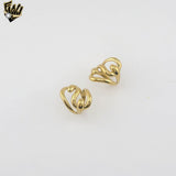 (4-0027-1) Stainless Steel - Wave Statement Ring.