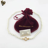 (MSET-13) Gold Laminate - 6mm Mallorca Pearls Set - BGF