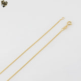 (1-1763) Gold Laminate - 1.5mm Curb Link Chain - BGF