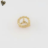 (1-3167-3) Gold Laminate -  Car Brand Symbol Men Ring - BGO
