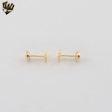 (1-1150-3) Gold Laminate - Mini North Star Stud Earrings - BGF