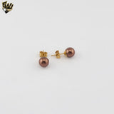 (MSET-52) Gold Laminate - 8mm Mallorca Pearls Set