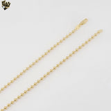 (1-1526) Gold Laminate - 3mm Balls Chain - BGF