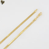 (1-1619) Gold Laminate - 4mm Herringbone Link Chain - BGF